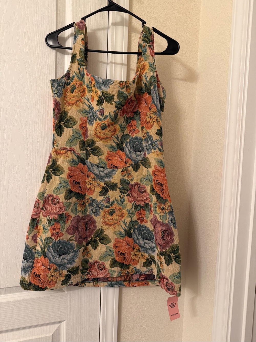 PrettyLittleThing Floral Tank Dress in Yellow, Blue, Orange, Pink, Green